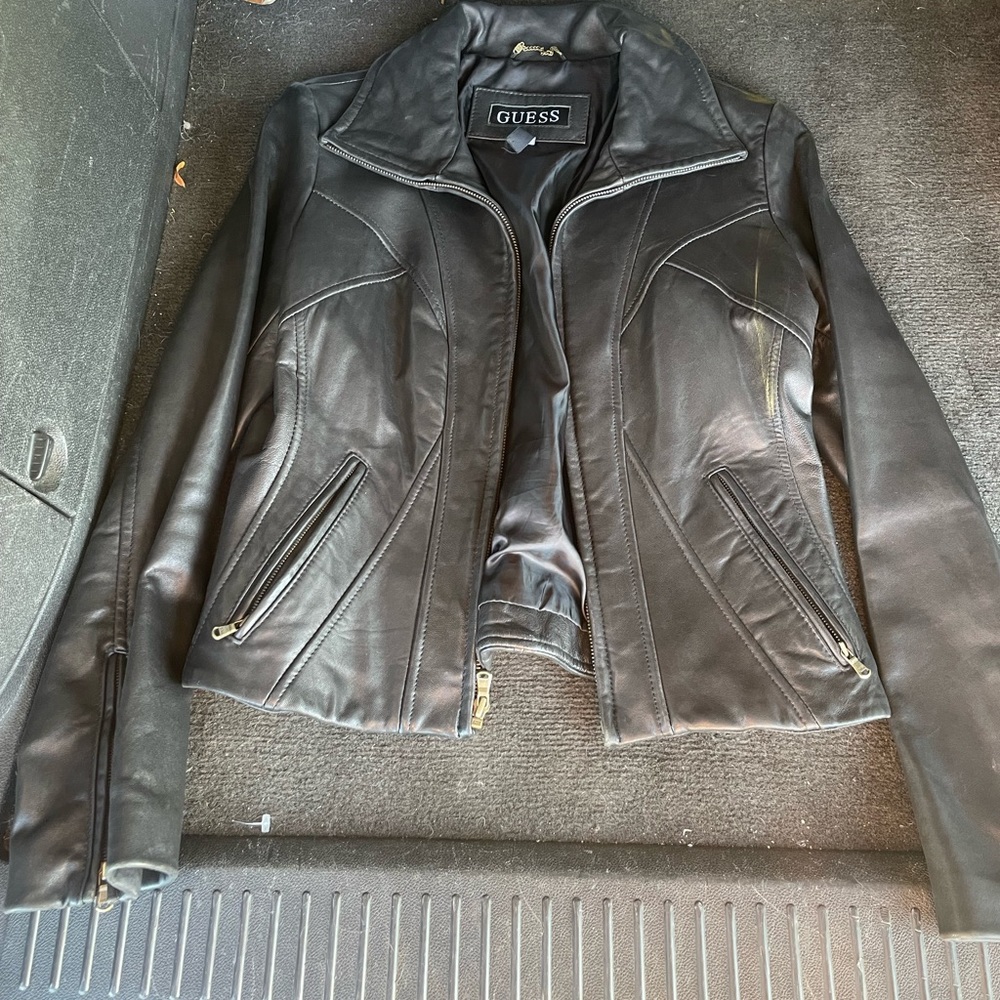 Vintage Guess Genuine Leather Jacket